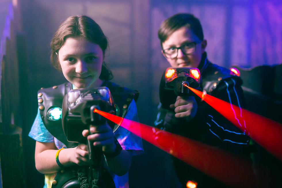 The Edge I Kids Playing Laser Tag
